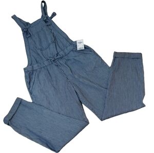 OshKosh Bgosh~Kids Size 12~Jampsuit Cotton Blue/White Striped Print NWT.